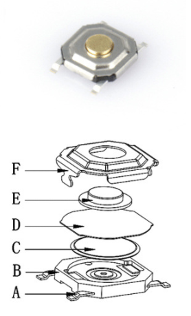 轻触开关结构 轻触开关结构